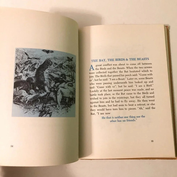 Vintage Dandelion Library Best Loved Fables of Aesop and Nonsense Alphabets - Picture 15 of 16